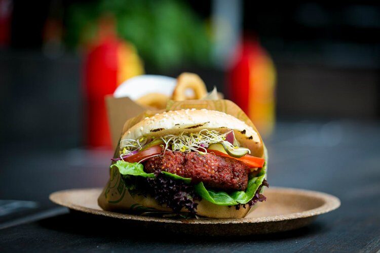 V Burger - best vegan street food London