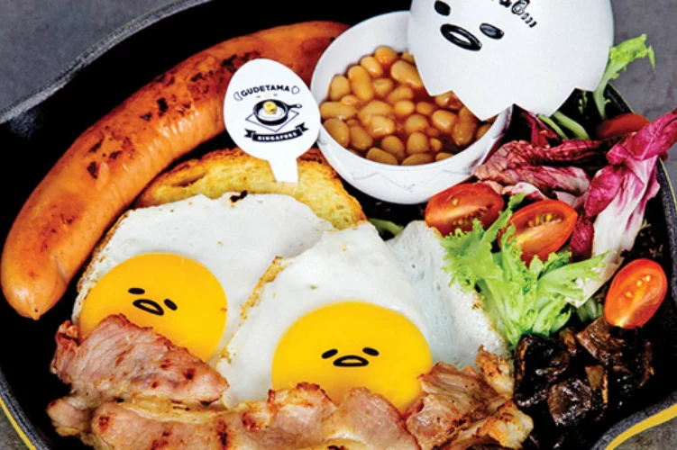 Gudetama cafe - things to do in Singapore