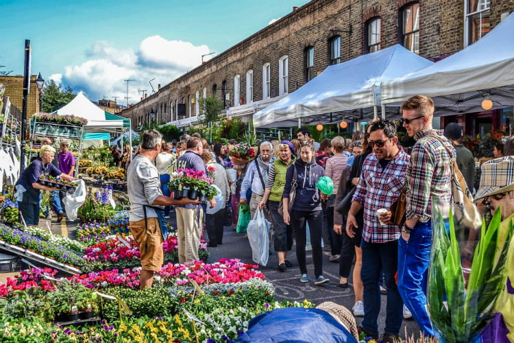 Columbia Road Flower Market - free things to do in Shoreditch