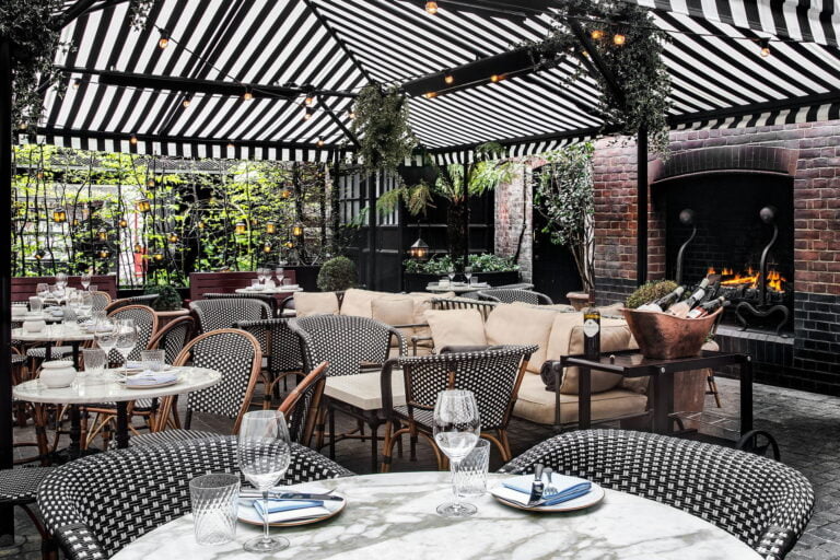 chiltern firehouse outdoor dining
