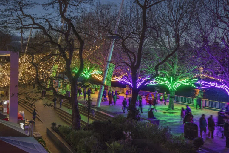 winter light southbank centre
