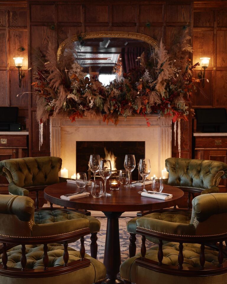 The Codogan Arms festive interior - pubs open on christmas day 