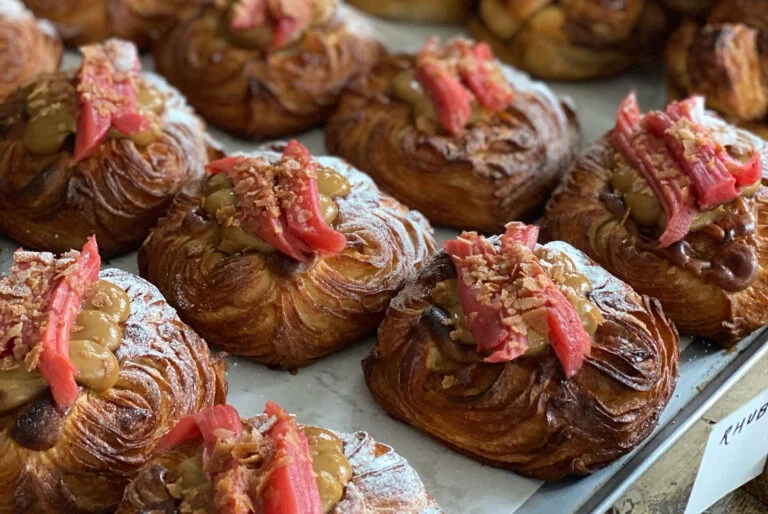 rhubarb danishes at layla