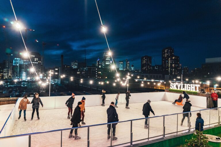 rooftop ice rink london