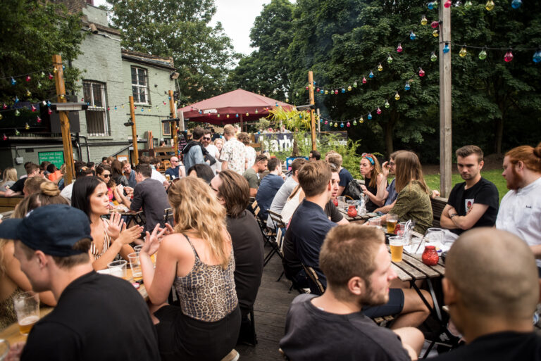 pub on the park beer garden