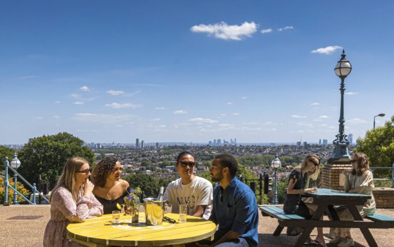 Alexandra Palace beer garden