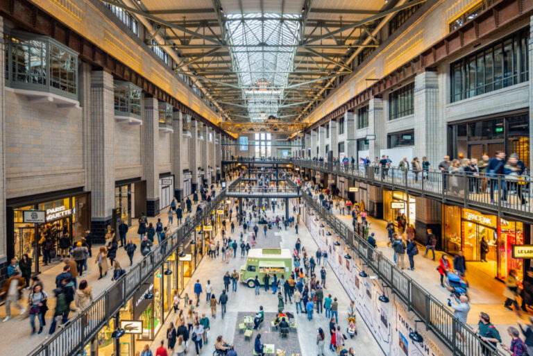 Battersea Power Station inside turbine hall A