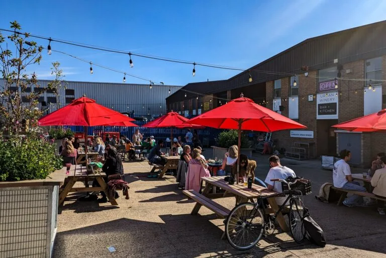 renegade urban winery outside seating