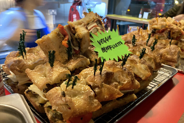 veggie muffuletta at cafe mondo
